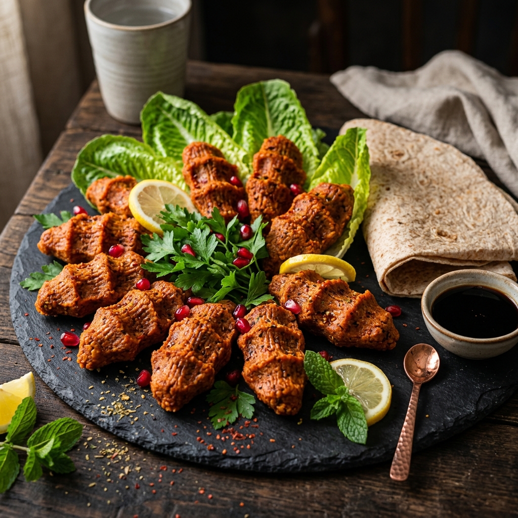 Çiğ Köfte (Turkish Spicy Bulgur Rolls)