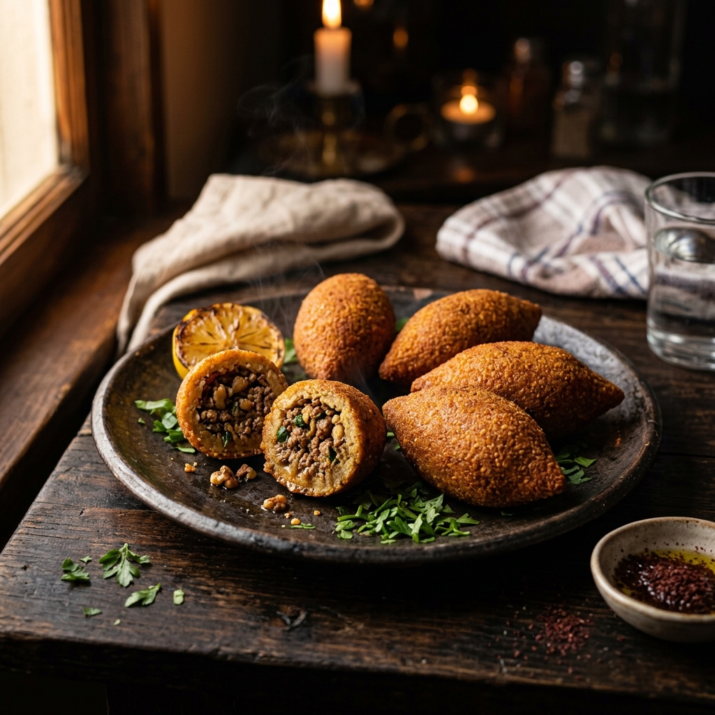 İçli Köfte (Turkish Stuffed Bulgur Meatballs)