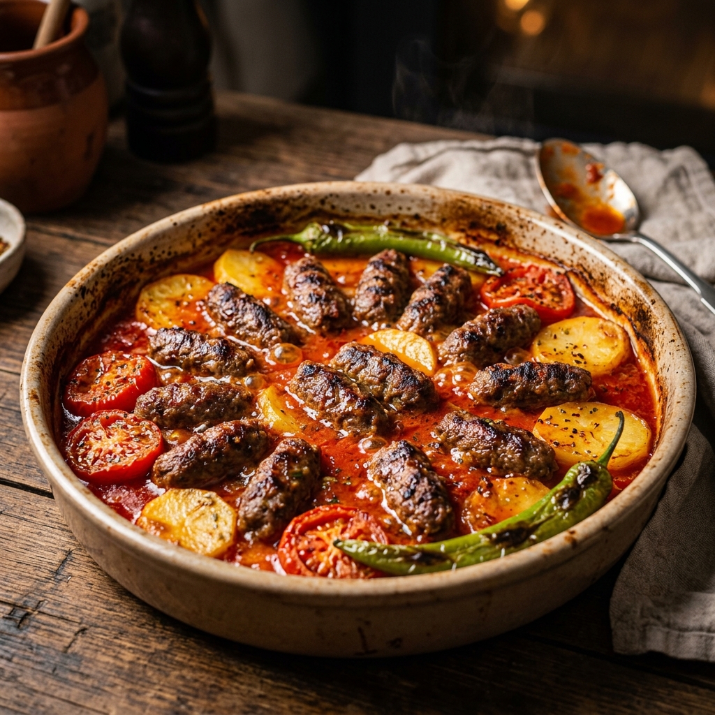 İzmir Köfte (Turkish Baked Meatballs in Tomato Sauce) – authentic Turkish recipe