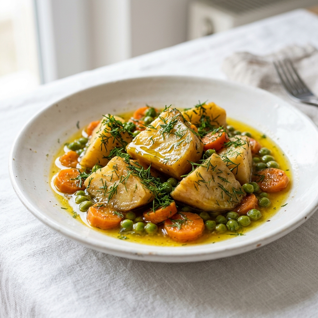 Zeytinyagli Kereviz (Turkish Braised Celeriac in Olive Oil)
